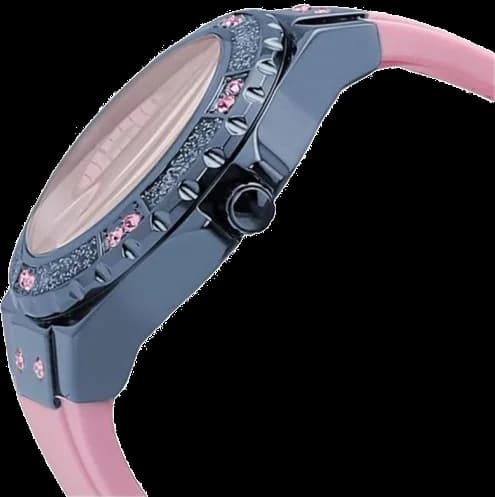 Montre Femme Guess Limelight W0775L5 Acier Doré Rose et Cristaux vue 3