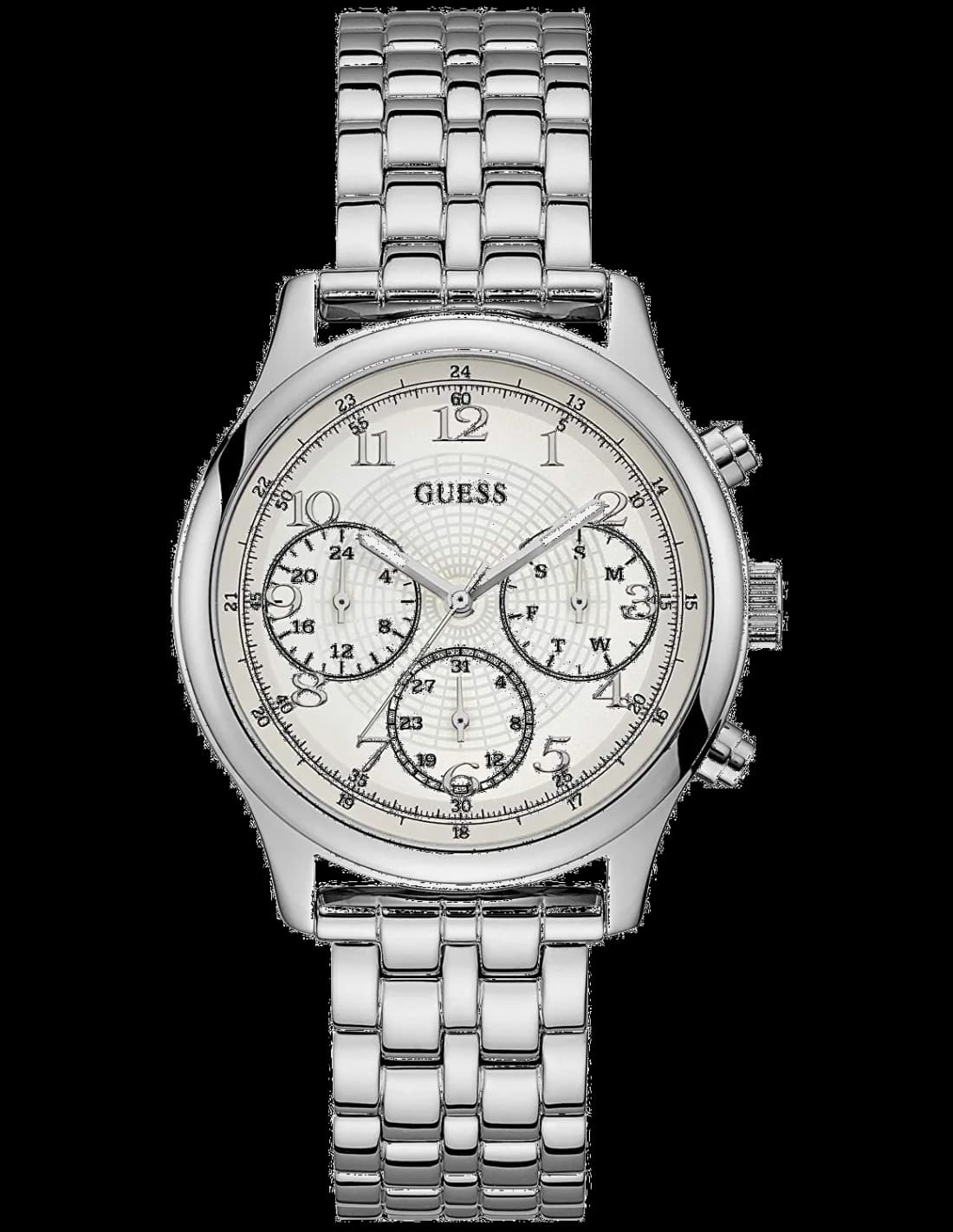Montre Guess W1018L1 Taylor Steel en Acier Argenté