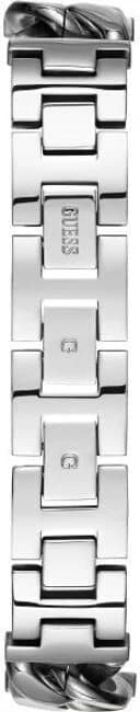 Montre Femme Guess Vanity W1030L1 boitier carré acier argenté orné de cristaux vue 3