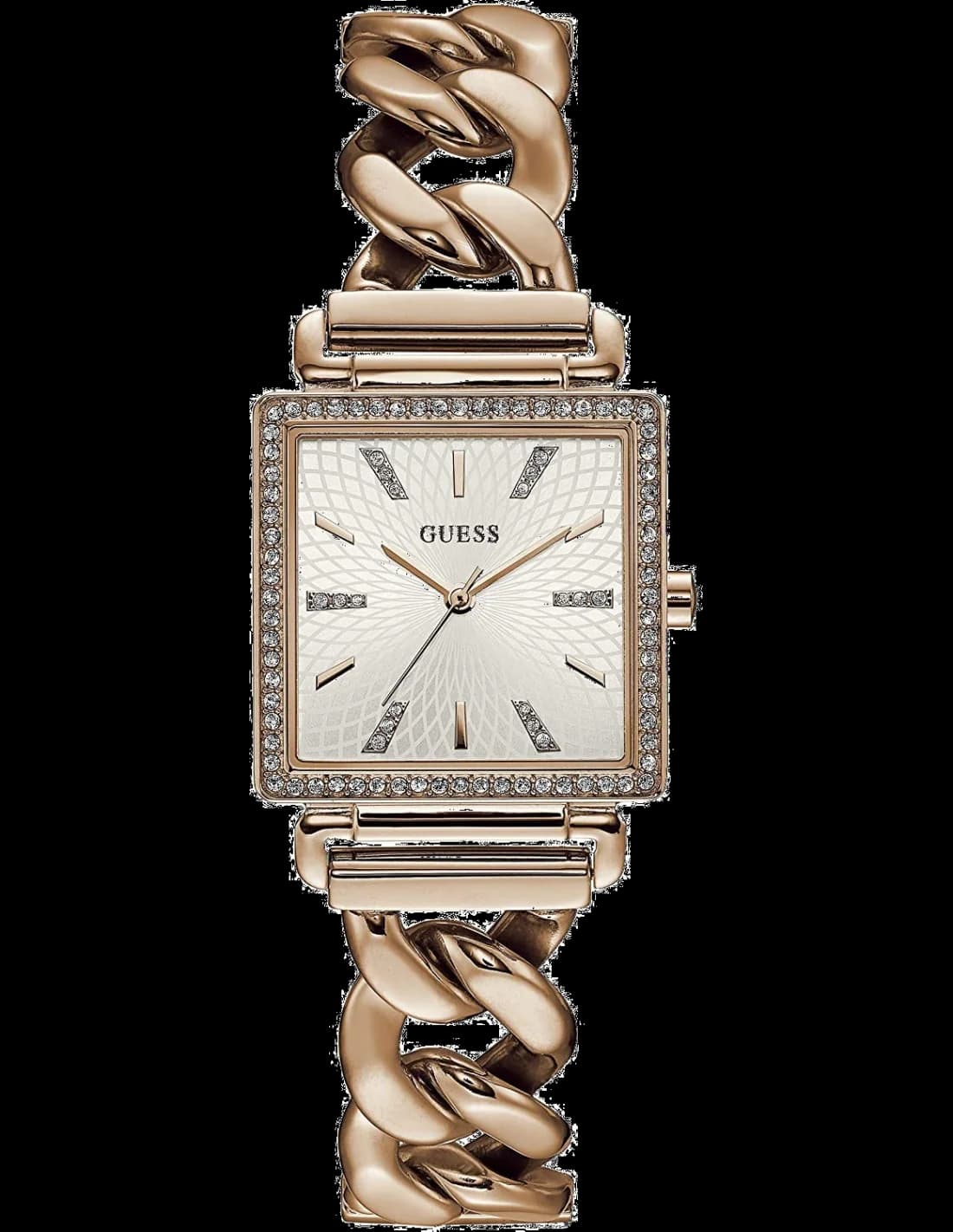 Montre Femme Guess Vanity Diamonds W1030L4 Cadran Carré Cristaux