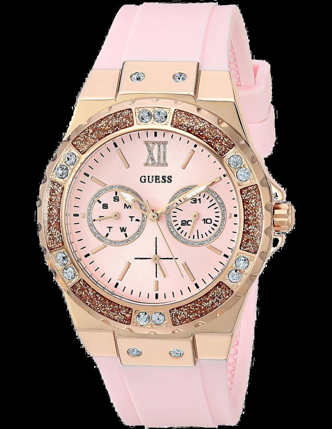 Montre Guess W1053L3 Bracelet Silicone Rose