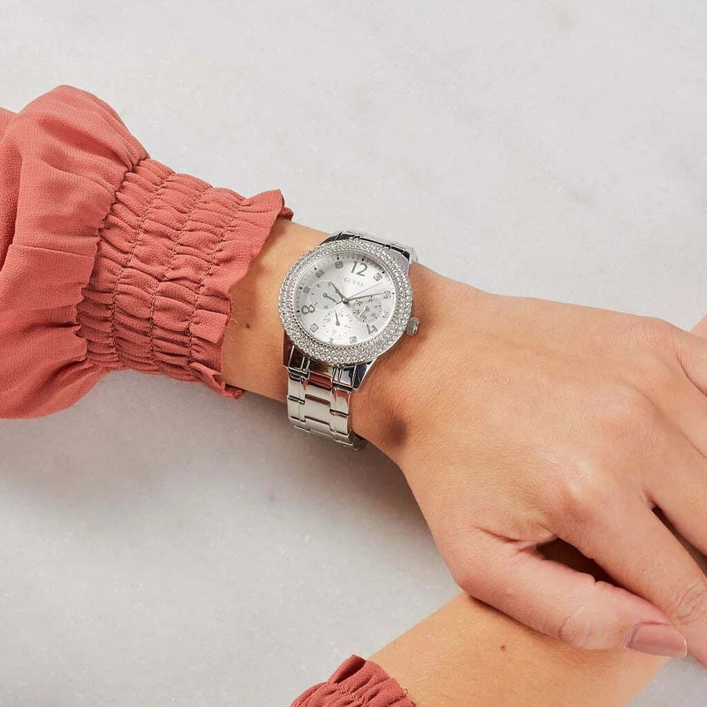 Montre Femme Guess W1097L1 Bedazzle en Acier Inoxydable vue 4