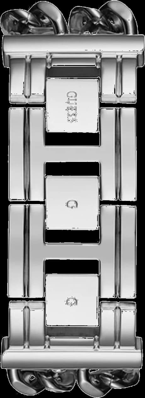 Montre Femme Guess W1117L1 Heavy Metal Bracelet Chaîne Acier Argenté vue 4