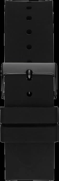 Montre Homme Guess Frontier W1132G3 bracelet noir en silicone cadran multifonction vue 2