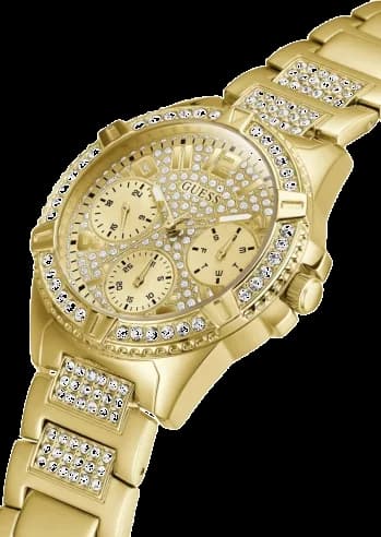 Montre Femme Guess W1156L2 Acier Doré et Strass vue 2