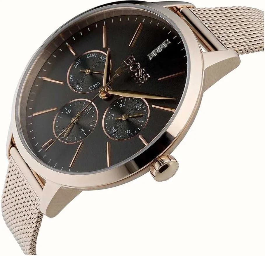 Montre femme Hugo Boss Symphony 1502424 Bracelet doré or rose vue 2