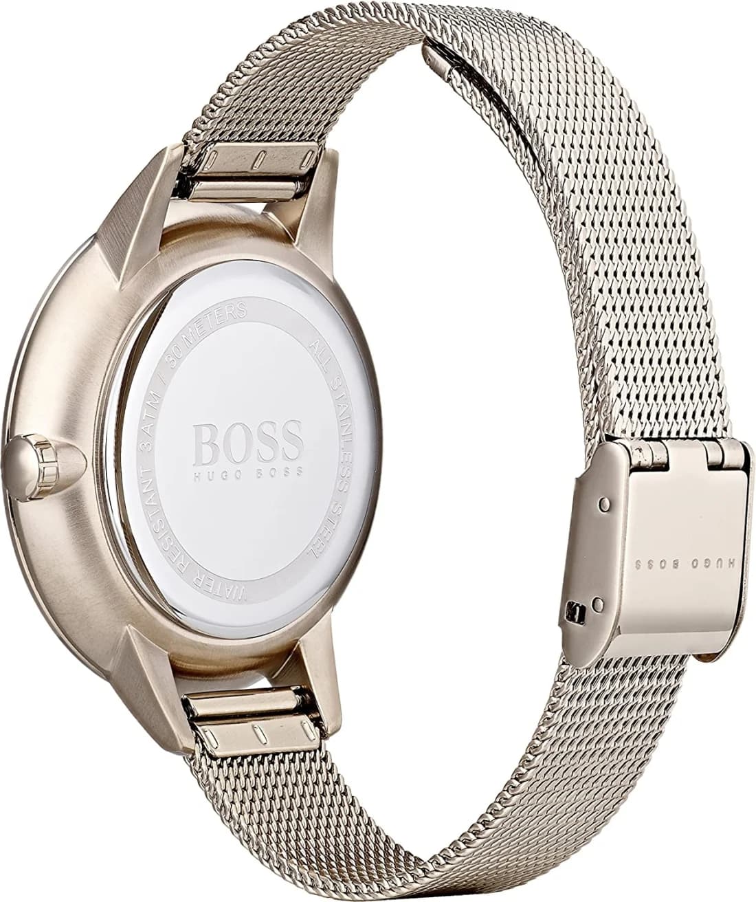Montre femme Hugo Boss Symphony 1502424 Bracelet doré or rose vue 4