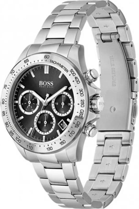 Montre Hugo Boss 1502614 Sport Lux Chronographe en Acier Poli et Cadran Noir vue 2