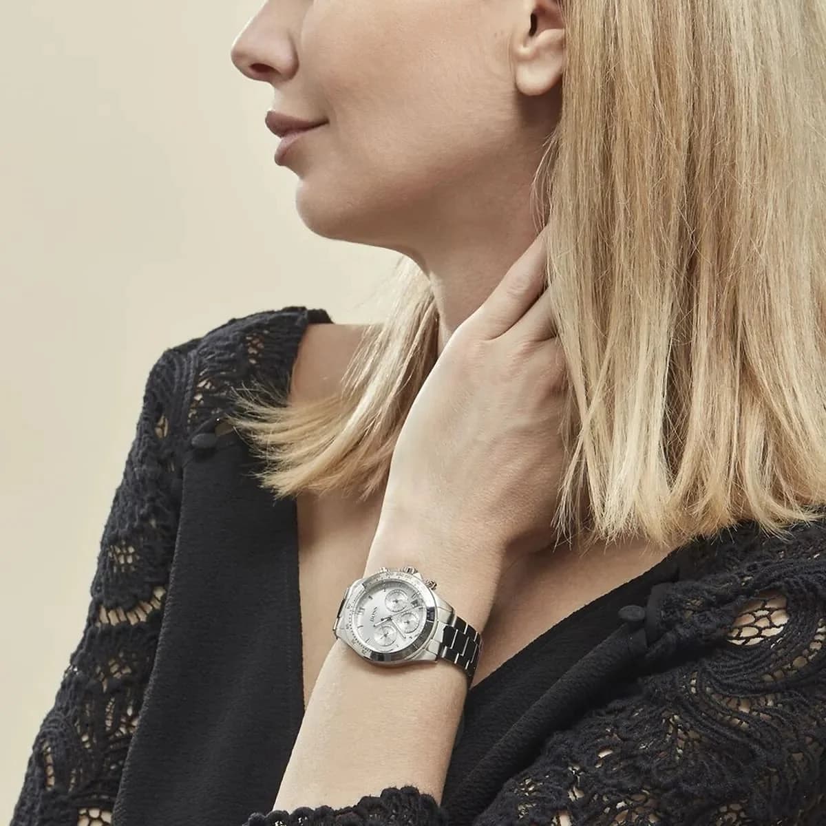 Montre Femme Hugo Boss 1502616 Sport Lux Chronographe Acier Gris vue 3