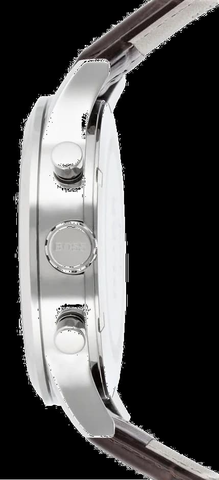 Montre Hugo Boss 1512447 avec Bracelet en Cuir Marron vue 2