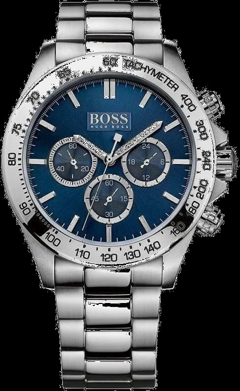 Montre Homme Hugo Boss 1512963 Chronographe à Cadran Bleu