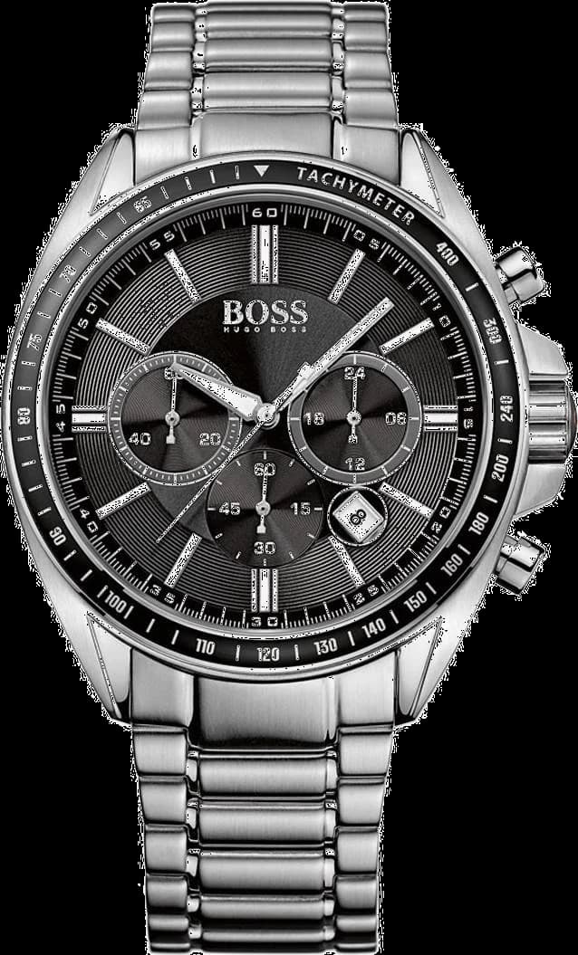 Montre Hugo Boss 1513080 en Acier Argenté avec Cadran Noir