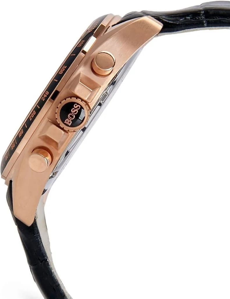 Montre Hugo Boss 1513092 Bracelet Cuir Noir vue 2