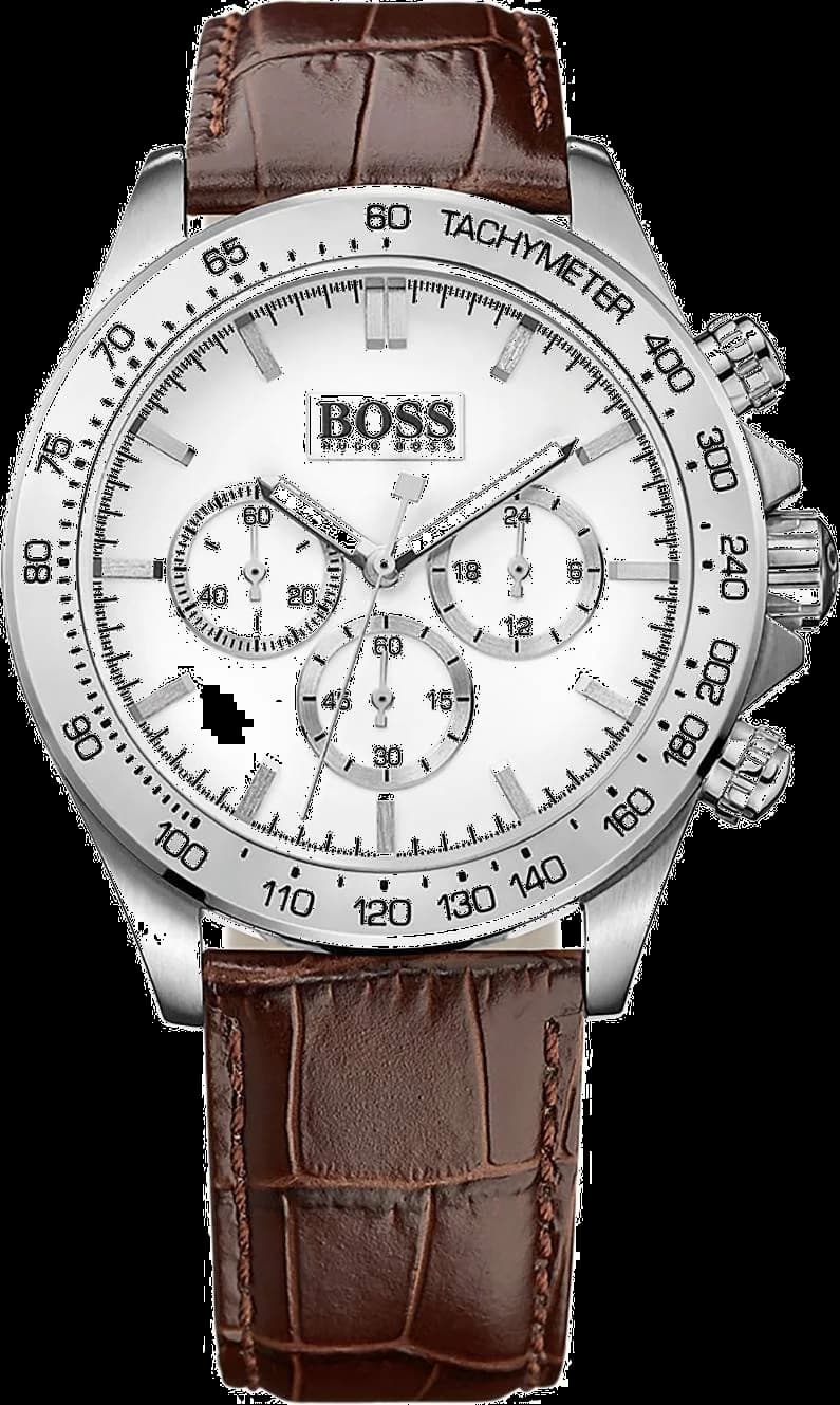 Montre Hugo Boss 1513175 Chronographe Sport Bracelet Cuir Marron