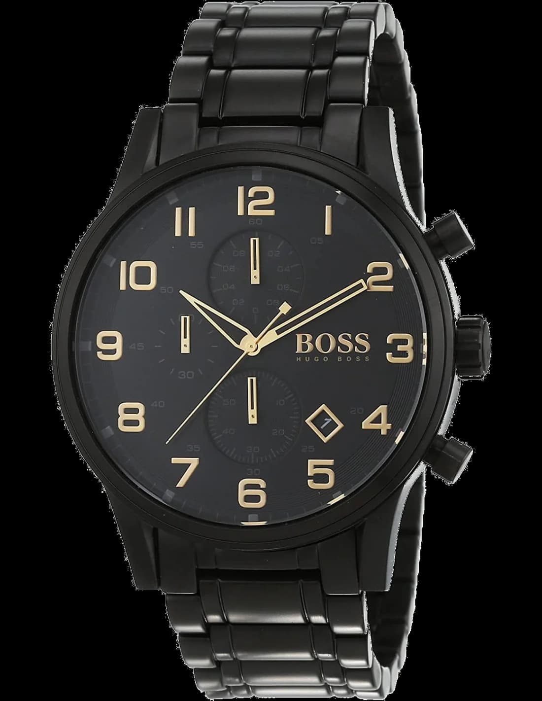 Montre Hugo Boss 1513275 Chronomètre Noir avec Bracelet en Acier