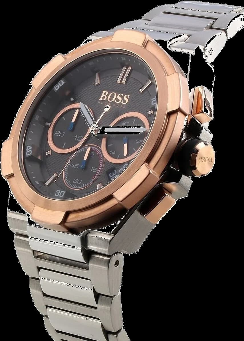Montre Hugo Boss 1513362 en acier avec cadran anthracite vue 2