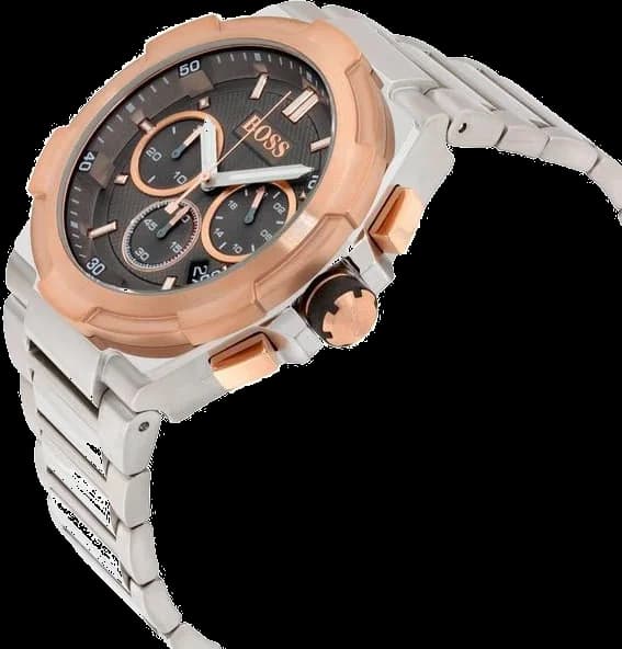 Montre Hugo Boss 1513362 en acier avec cadran anthracite vue 3