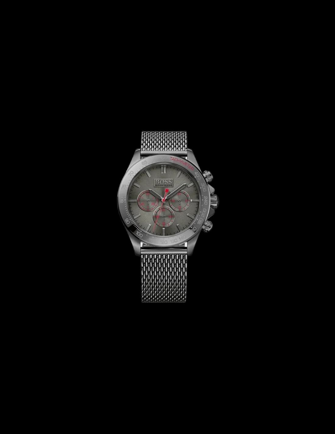Montre Hugo Boss 1513443 Bracelet en maille milanaise acier gris