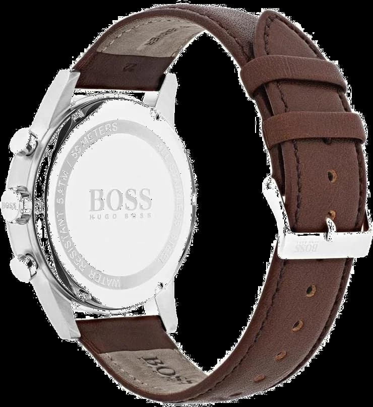 Montre Hugo Boss 1513494 Navigator Chronographe Cuir Marron vue 3