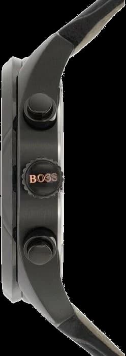 Montre Hugo Boss 1513550 Chronographe Bracelet Perforé Noir vue 3