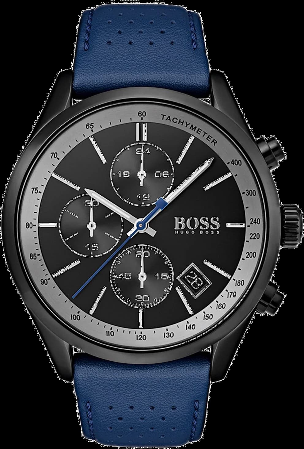 Montre Hugo Boss 1513563 Grand Prix Chronographe en Acier et Silicone Bleu