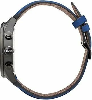 Montre Hugo Boss 1513563 Grand Prix Chronographe en Acier et Silicone Bleu vue 3