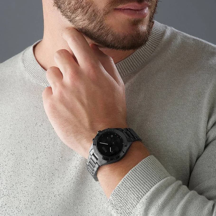 Montre Hugo Boss 1513581 Chronographe en Acier Noir vue 5