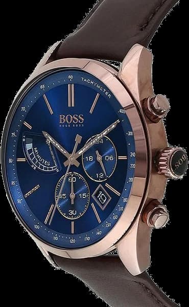 Montre Hugo Boss 1513604 Chronographe Cadran Bleu vue 4