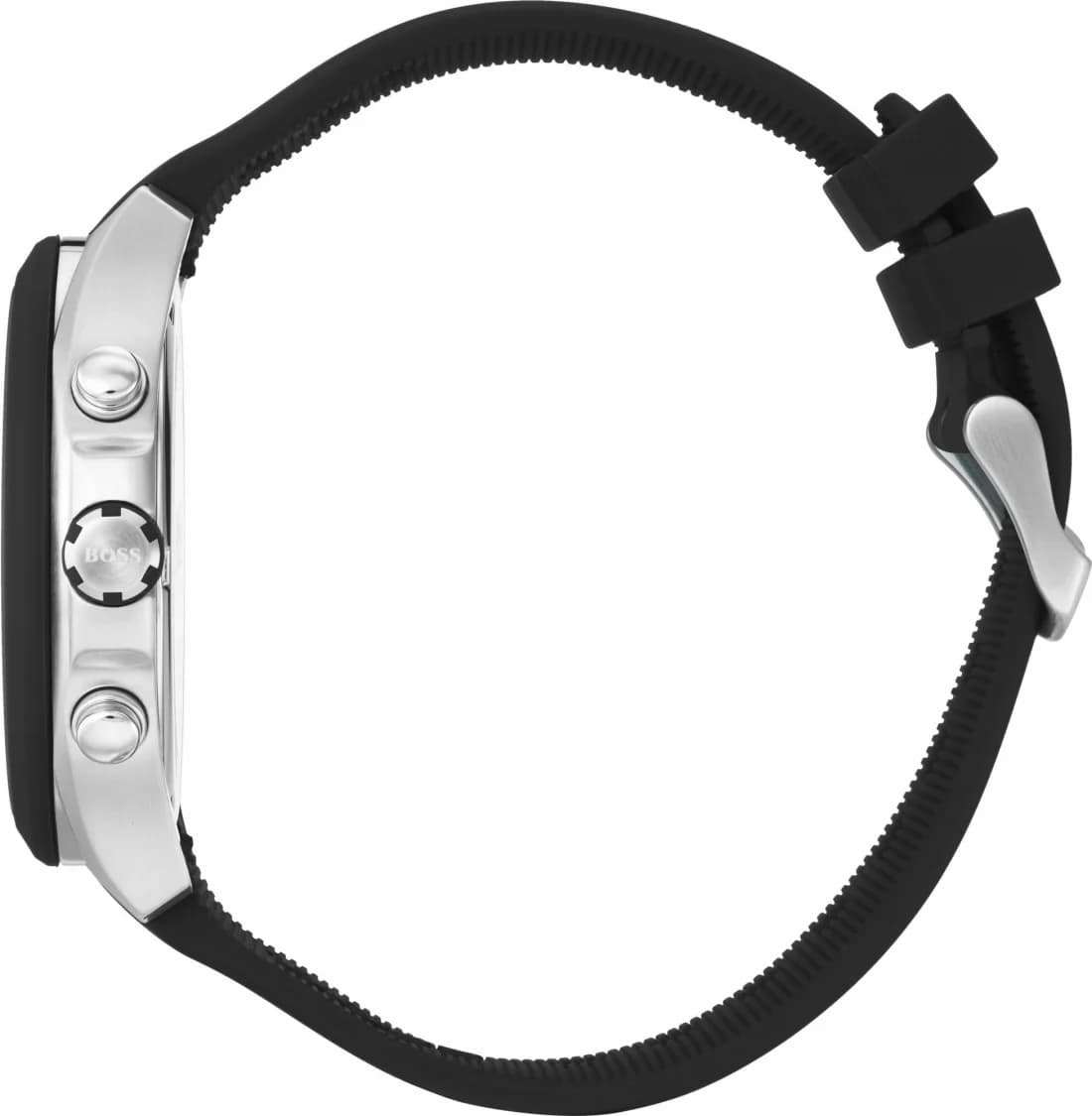 Montre Hugo Boss 1513716 Velocity Chronomètre Sport en Silicone Noir vue 3