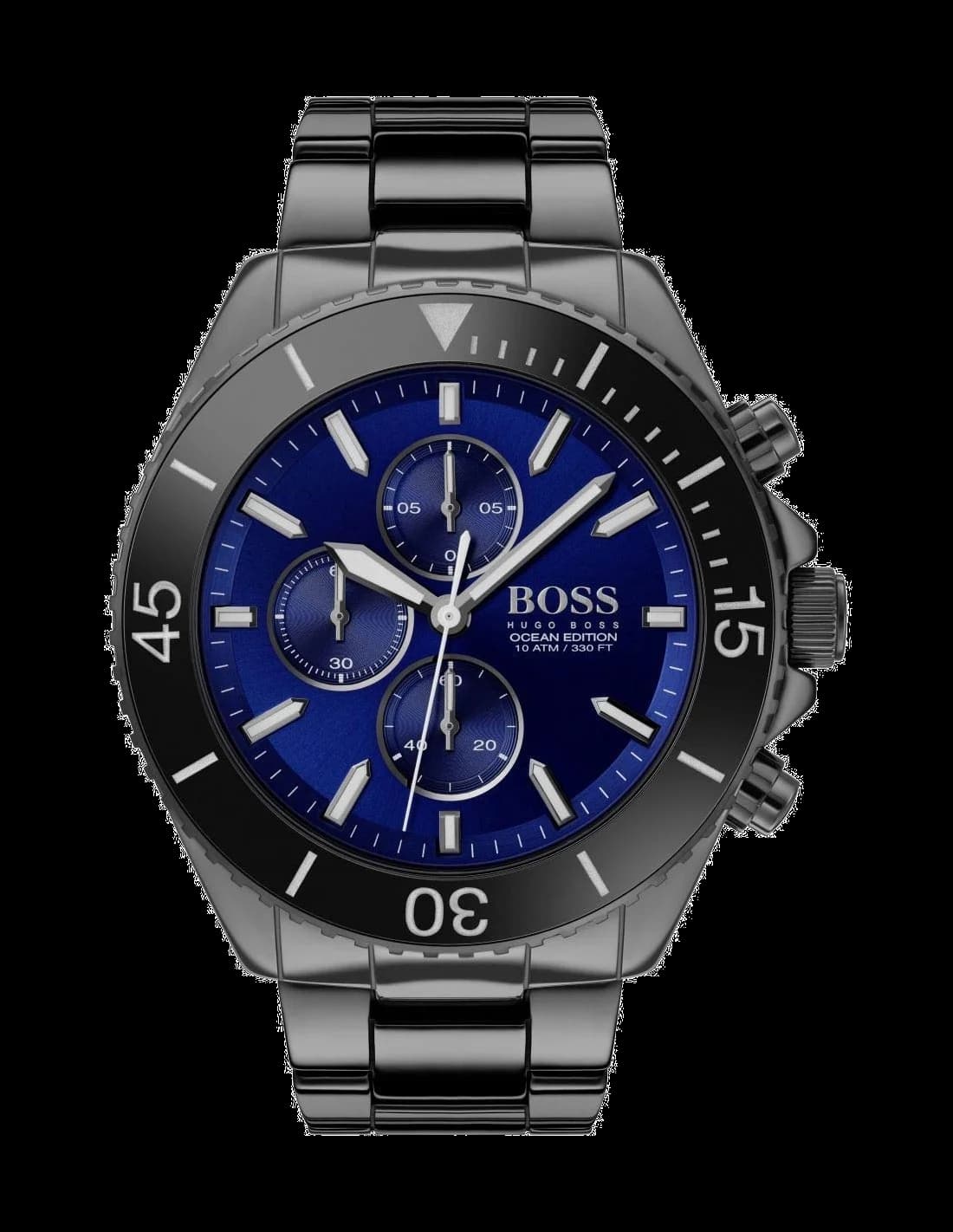 Montre Homme Hugo Boss 1513743 Ocean Cadran Bleu et Lunette Noire