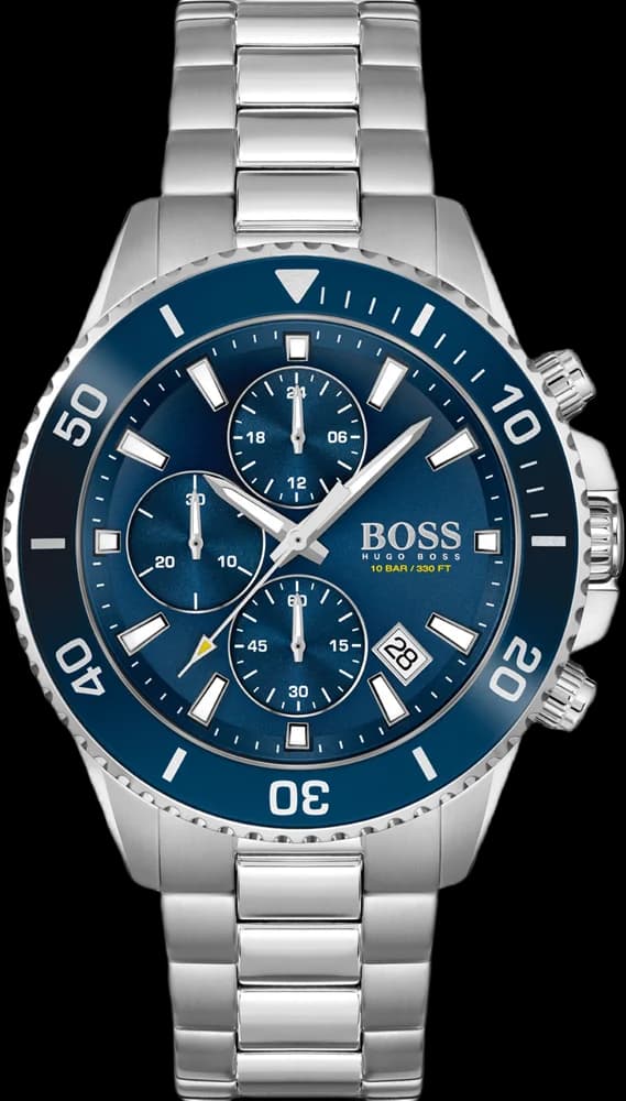 Montre Homme Hugo Boss Admiral 1513907 chronographe cadran bleu
