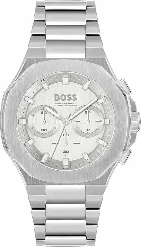 Montre Hugo Boss 1514087 en Acier Inoxydable avec Cadran Blanc 44mm