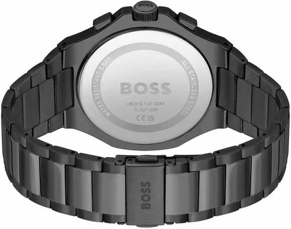Montre Hugo Boss 1514090 en acier inoxydable noir brossé et cadran monochrome vue 3