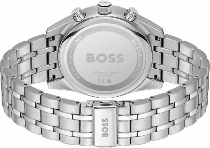 Montre Hugo Boss 1514151 Skytraveller en Acier Argenté et Cadran Noir vue 3