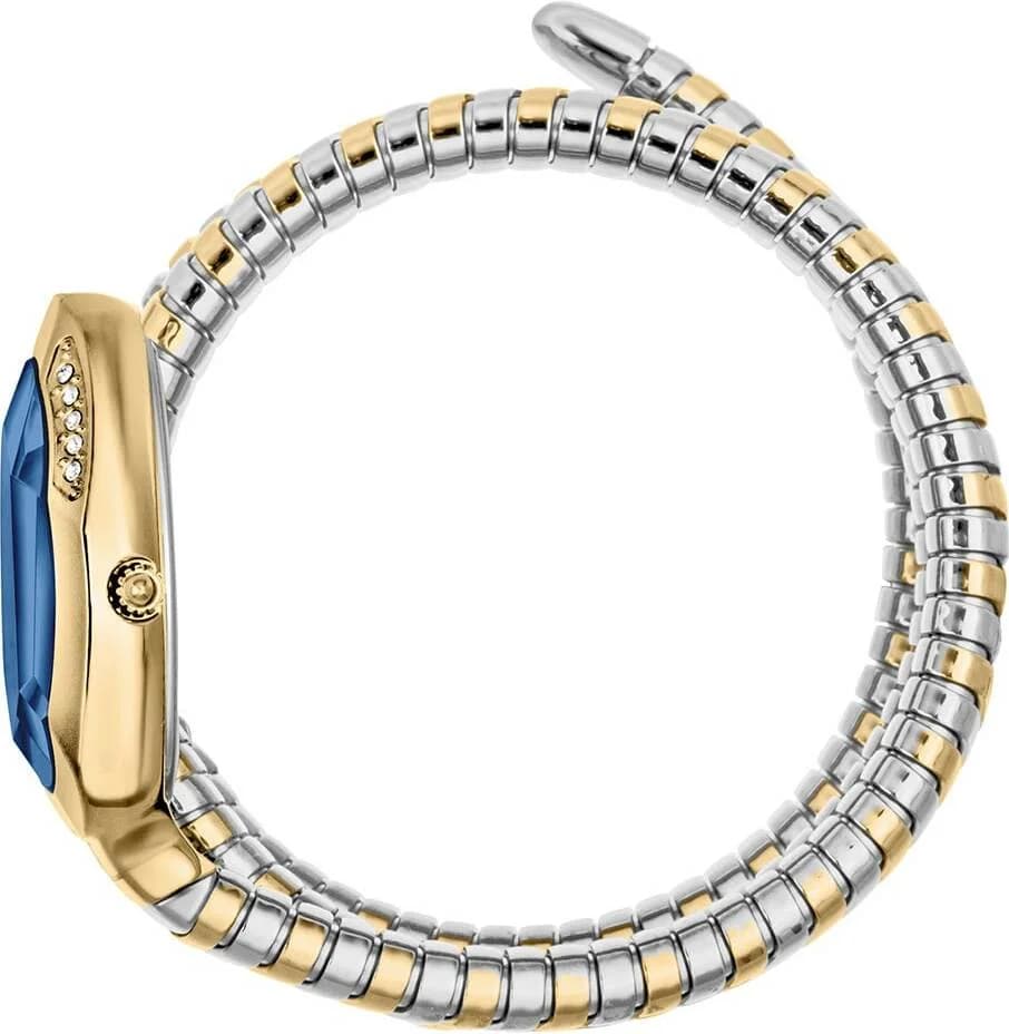 Montre Just Cavalli JC1L224M0075 Bracelet Bicolore et Cadran Bleu vue 3