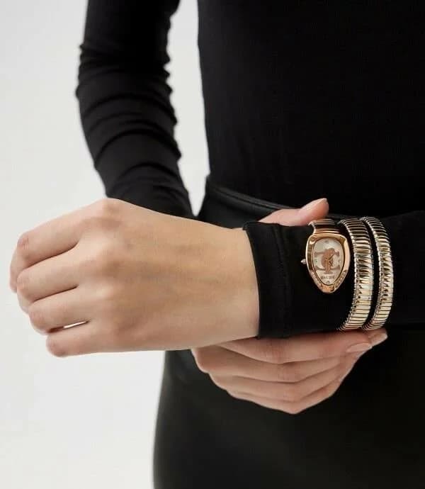 Montre Just Cavalli JC1L228M0085 Bicolore Argenté et Doré 34mm vue 4