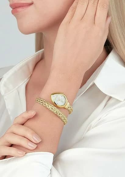 Montre Just Cavalli JC1L264M0025 en Acier Doré avec Cadran Argenté vue 4