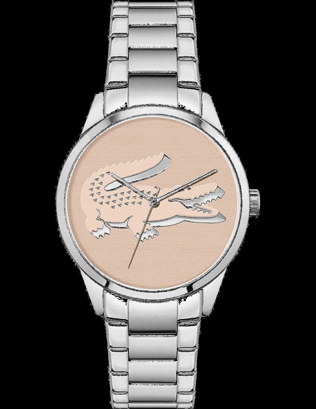 Montre Femme Lacoste LadyCroc 2001173 bracelet en acier inoxydable cadran rose