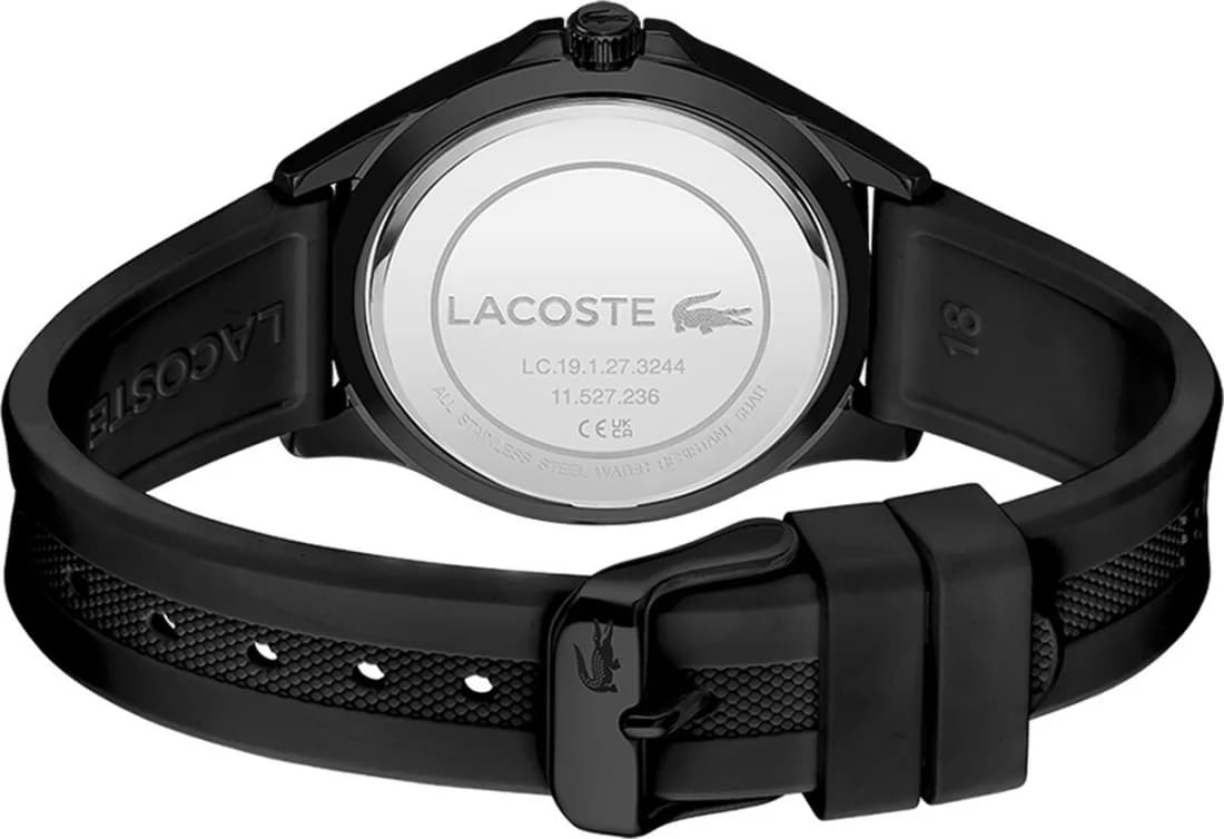Montre Femme Lacoste Swing 2001223 bracelet silicone noir vue 3