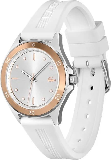Montre Femme Lacoste Swing 2001225 bracelet silicone blanc vue 2