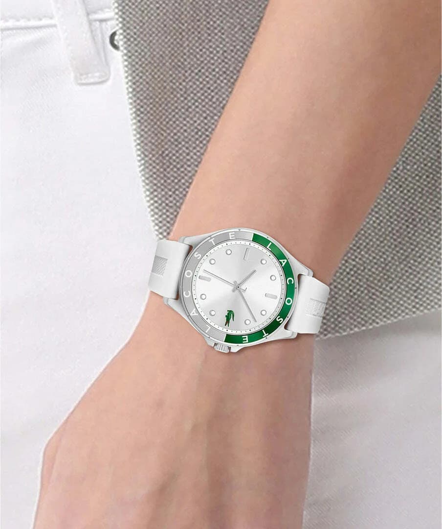 Montre Femme Lacoste Swing 2001265 bracelet silicone blanc vue 4