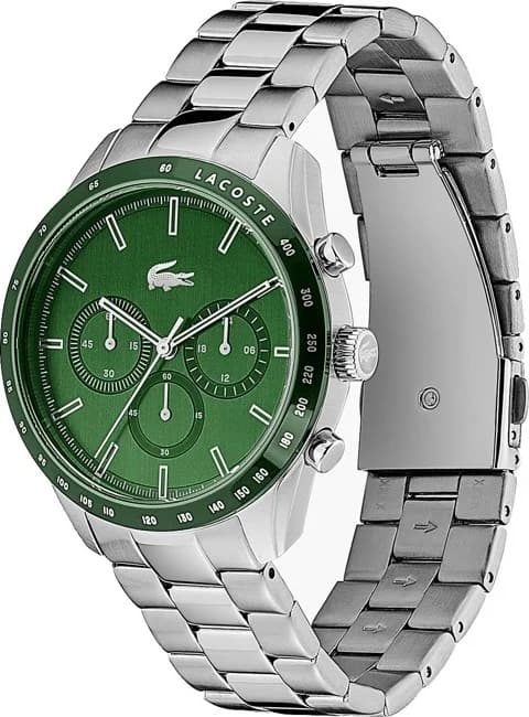 Montre Homme Lacoste 2011080 en acier avec cadran vert vue 2