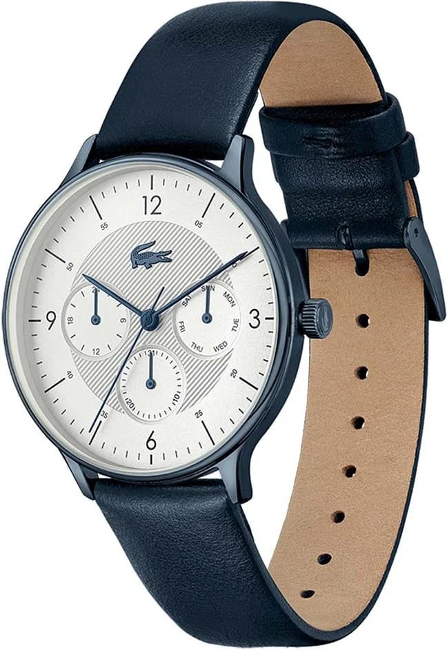 Montre Lacoste Club 2011140 en Acier Bleu et Bracelet Cuir vue 3