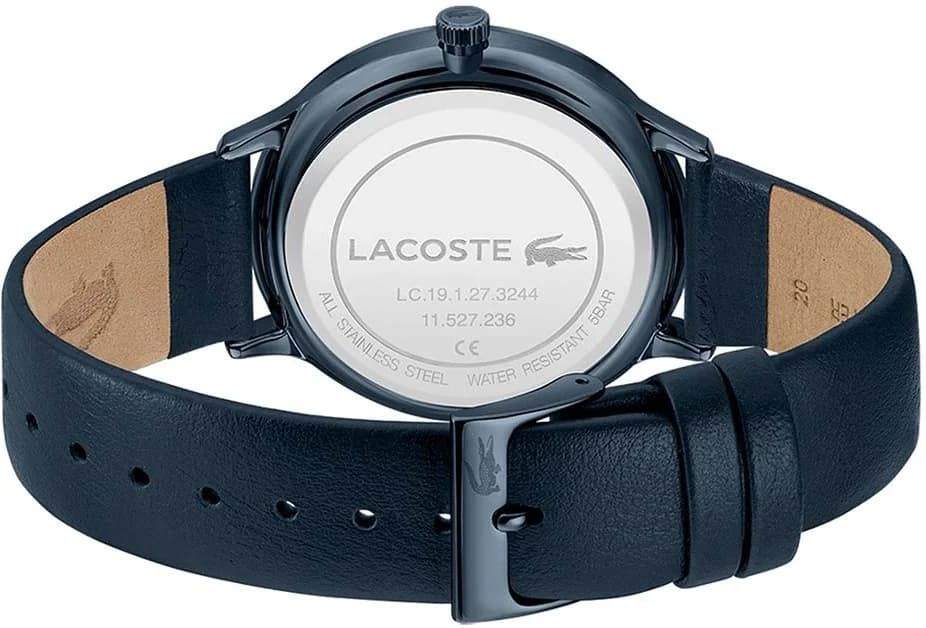 Montre Lacoste Club 2011140 en Acier Bleu et Bracelet Cuir vue 4