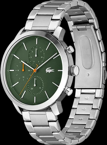 Montre Homme Lacoste 2011178 Replay en Acier Argenté et Cadran Vert vue 2