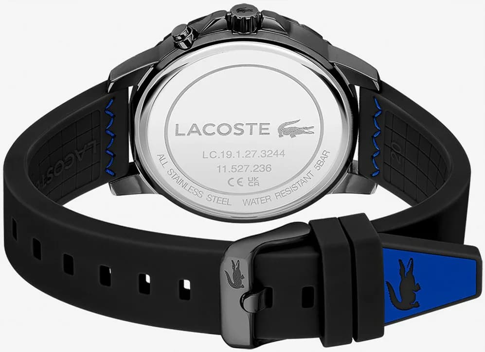 Montre Homme Lacoste 2011206 Bracelet Silicone Noir Multifonctions vue 3