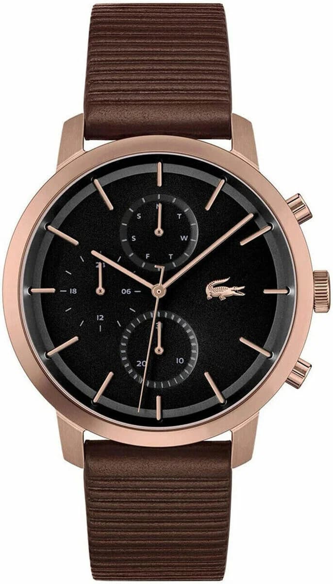 Montre Lacoste Replay 2011257 - Bracelet Cuir Marron et Cadran Multifonctions