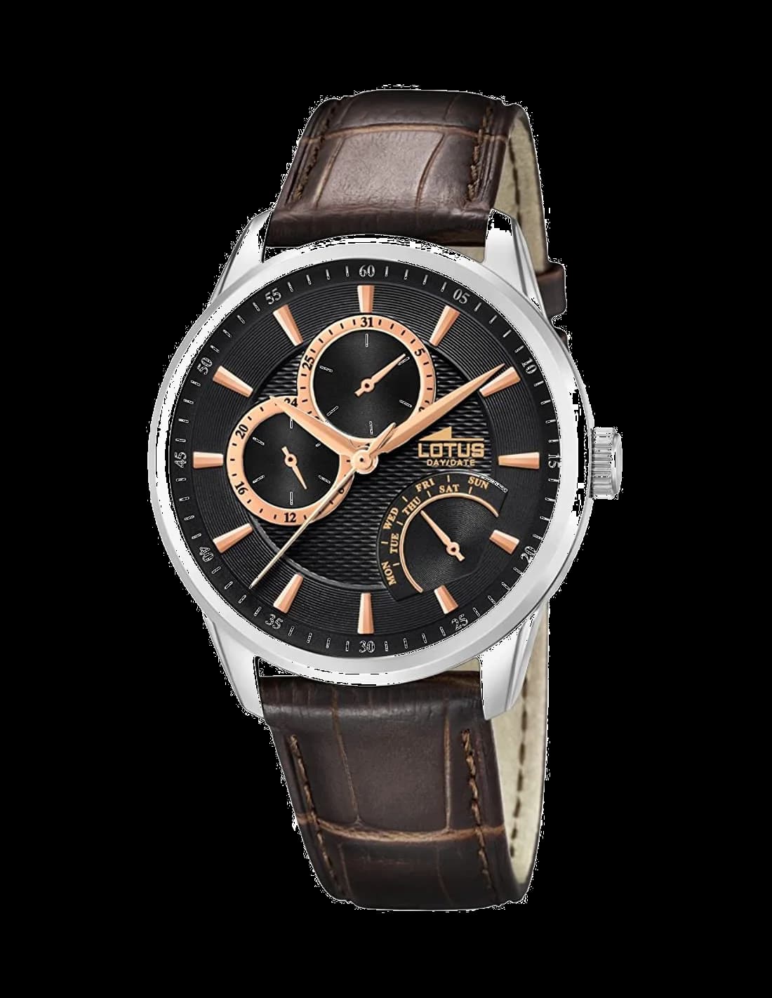 Montre Lotus L15974/9 Cadran Brun et Bracelet Cuir
