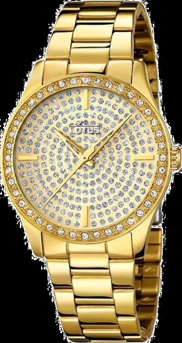 Montre Femme Lotus Trendy L18135/1 Dorée avec cristaux
