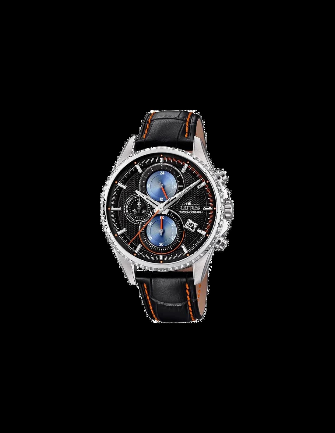 Montre Homme Lotus L18527/5 Cadran Noir et Bracelet Cuir